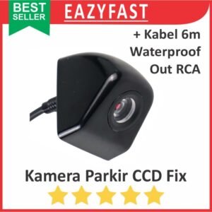 Sensor Kamera Parkir Fix Mundur Belakang Mobil CCD RCA Rear Car Camera