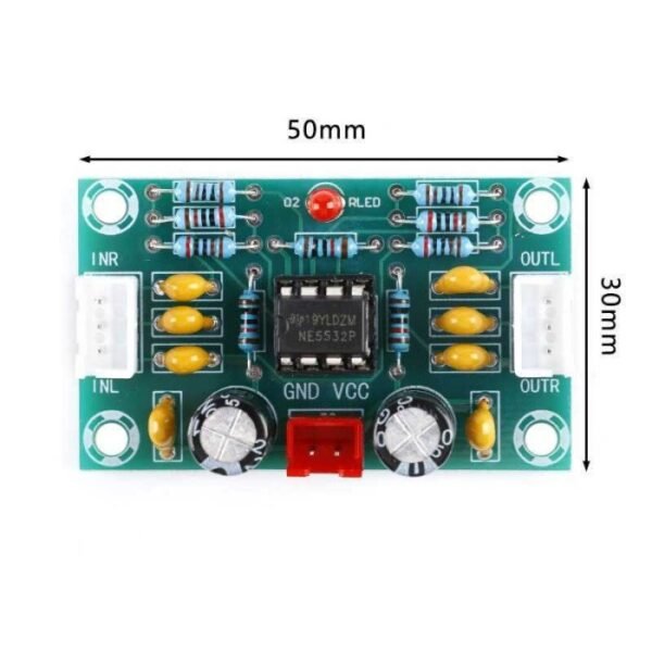 Preamp Pre Amp Amplifier NE5532 5x Gain Penguat Awal Ampli XH-A902 - Gambar 3