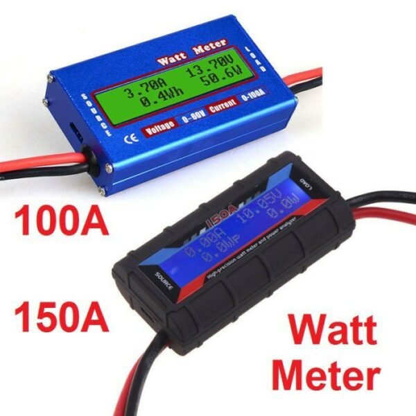 Volt Ampere Watt Meter 60V DC 150A 150 A Digital Power Tester Analyzer - Gambar 3