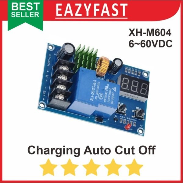 Charger Control Auto Cut Off XH-M604 Modul Otomatis Cas Battery Aki