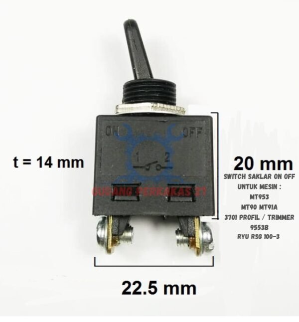 Saklar Switch Mesin Gerinda Grinda Angle Grinder Gurinda Grinder AC 8A - Gambar 3