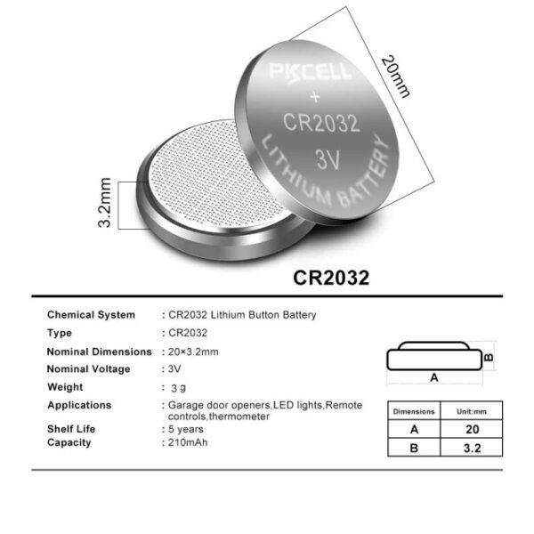 Baterai BIOS CMOS CR2032 Original Panasonic CR 2032 3V Kancing Koin - Gambar 2