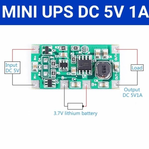 Modul Mini UPS DC 5V 5 V Volt 1A 18650 Emergency Power Supply Backup Darurat Mati Lampu Listrik Back Up - Gambar 4