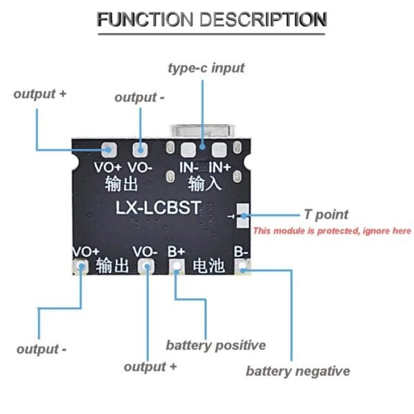 Modul LX LCBST TP4056 USB Type C MT3608 Mini UPS Charger Lithium 18650 2 Cell Step Up Boost 2A - Gambar 2
