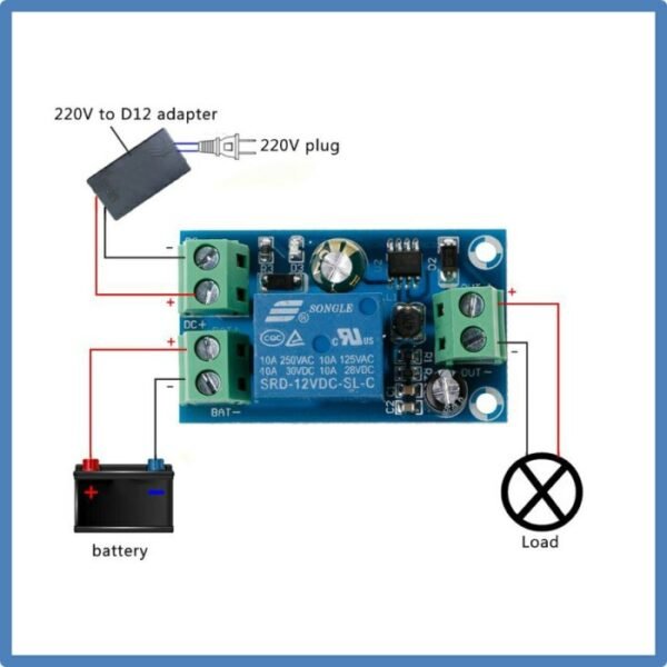 Modul Mini UPS ATS YX850 DC 5 9 12 Volt 10A Emergency Power Supply Backup Darurat Mati Lampu Listrik Back Up - Gambar 2