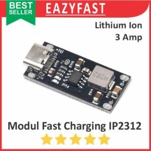 Modul Fast Quick Charge IP2312 USB Type C 3A QC Charger Charging Baterai 18650 Li Ion Lithium TP4056 Module
