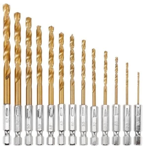 Hex Shank Quick Drill Bit Mata Bor Obeng Baut Cordless Set Segi 6 - Gambar 2