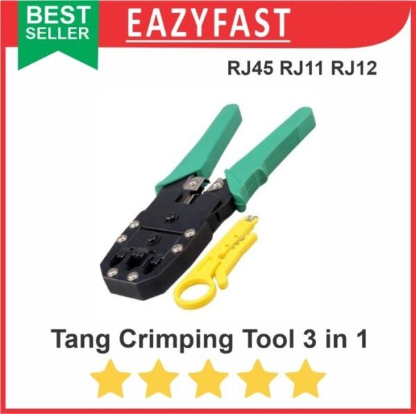 Tang Crimping Tool 3 in 1 RJ45 RJ11 Krimping Potong Kabel LAN UTP