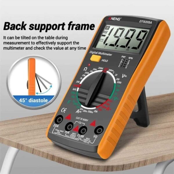 Multimeter Digital DT-9205A 9205 Avo Volt Ampere Ohm Multi Meter - Gambar 5