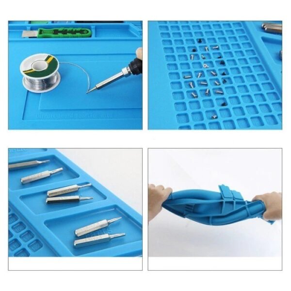 Alas Solder Karet Silicone Pad Mat Insulator Anti ESD Panas 45x30cm - Gambar 2