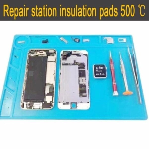 Alas Solder Karet Silicone Pad Mat Insulator Anti ESD Panas 45x30cm - Gambar 3