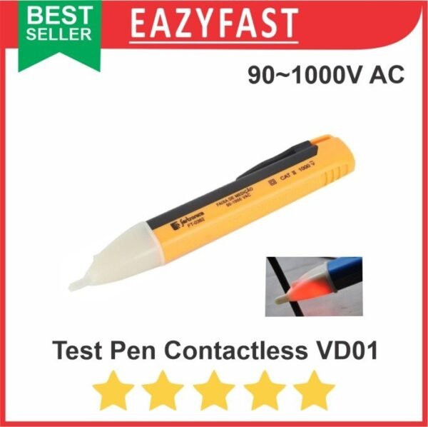 Test Pen Contacless Non Contact AC Voltage Detector Kabel Putus VD01