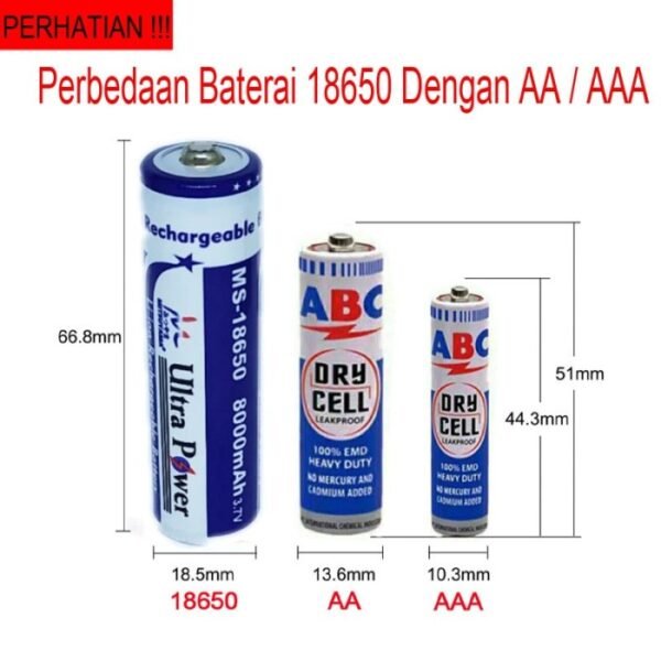 Baterai AAA A3 ABC Eveready Energizer Panasonic Hannochs Remote Remot Ecer Satuan Ori Asli Original - Gambar 2