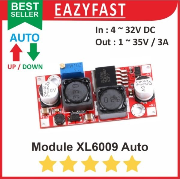 Step Up 3A XL6009 Auto Module Modul Adjustable Power Boost Regulator