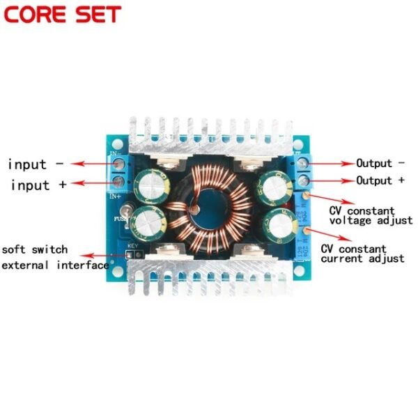 Step Up 8A Auto CC CV Module Modul DC Adjustable Power Boost Regulator - Gambar 2