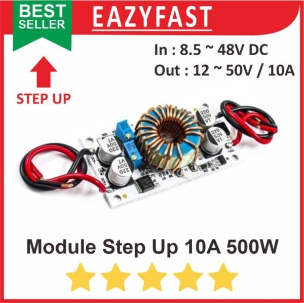 Step Up 10A 500W Module Modul DC Adjustable Power Boost Regulator