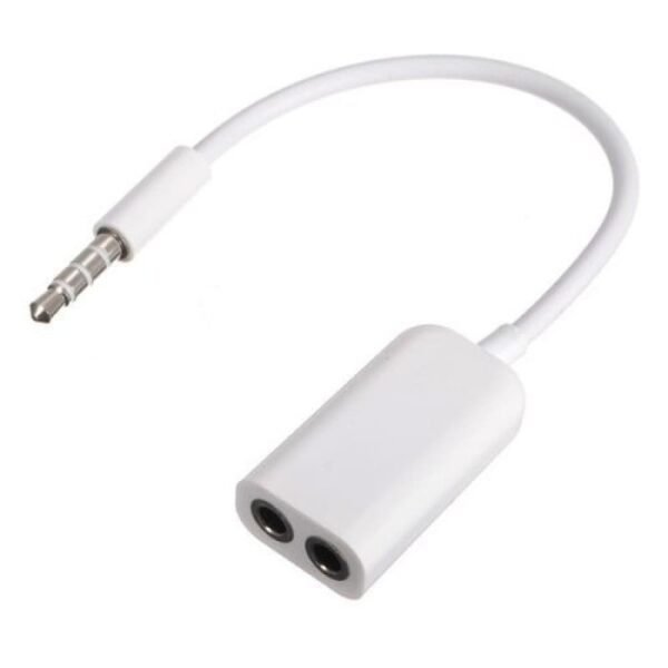 Cable Splitter Audio + Mic 3.5mm 2in1 Kabel Pembagi HP Laptop Headset - Gambar 2