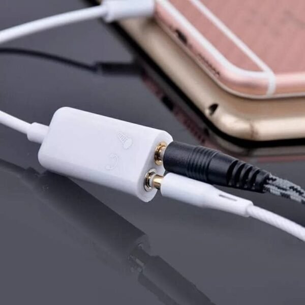 Cable Splitter Audio + Mic 3.5mm 2in1 Kabel Pembagi HP Laptop Headset - Gambar 4