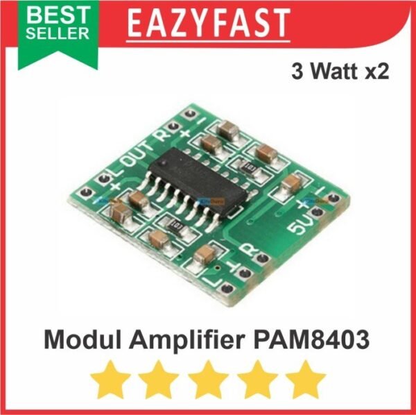 Modul Ampli Mini 3W PAM8403 Amplifier HiFi Stereo PAM 8403 Chip Board