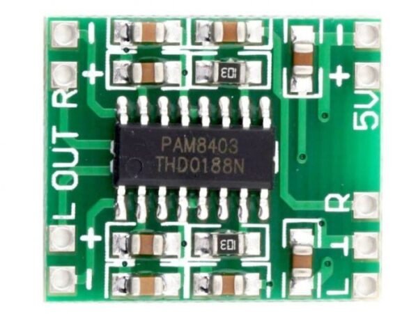 Modul Ampli Mini 3W PAM8403 Amplifier HiFi Stereo PAM 8403 Chip Board - Gambar 2