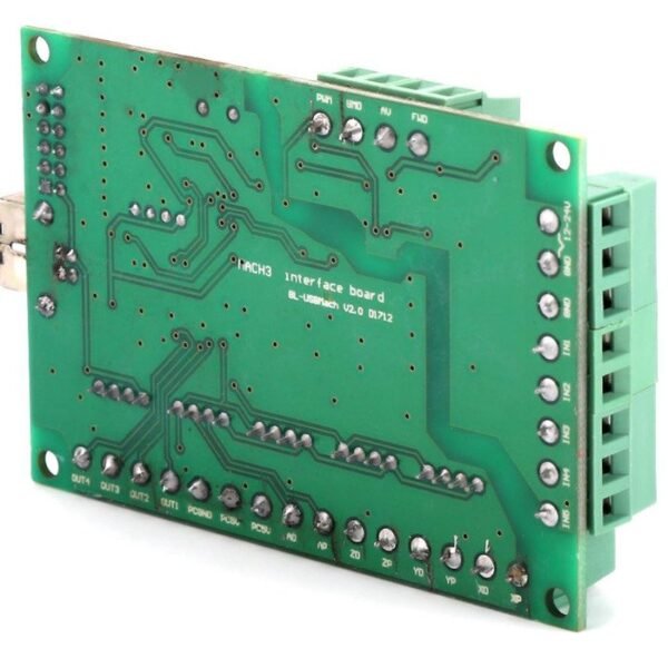 USB Mach3 Mach 3 5 Axis CNC Controller Breakout Board BoB Green Card - Gambar 3