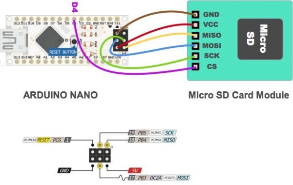 Modul Micro SD MicroSD Card Reader Writer Arduino Read Write - Gambar 3