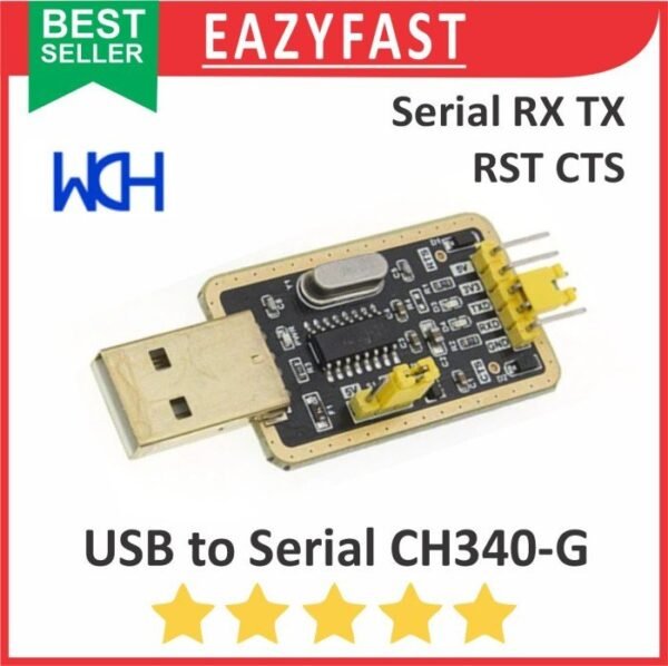 Modul USB to Serial TTL Converter CH340G CH340 CH 340 G Gold UART RTS RST CTS RX TX Adapter Arduino RS232 RS 232 Module