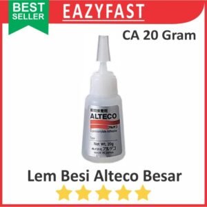 Lem Besi Cair Alteco Botol Besar 20gr G CA Korea Super Power Glue Instant Adhesive Tetes Dewa Setan