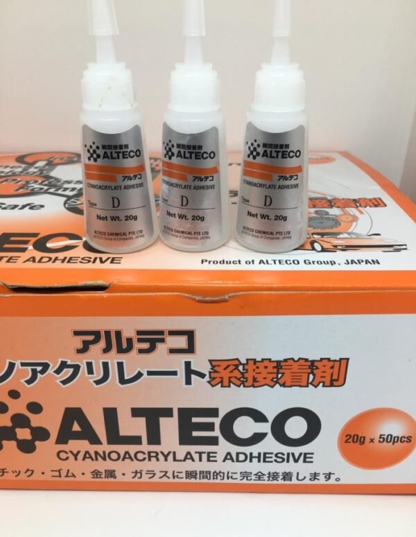 Lem Besi Cair Alteco Botol Besar 20gr G CA Korea Super Power Glue Instant Adhesive Tetes Dewa Setan - Gambar 2