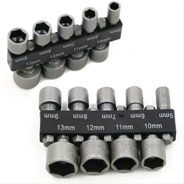 Mata Bor Obeng Kunci Shock Set 9 Pcs Hex Shank 1/4 Sok Sock Ring Pas - Gambar 3
