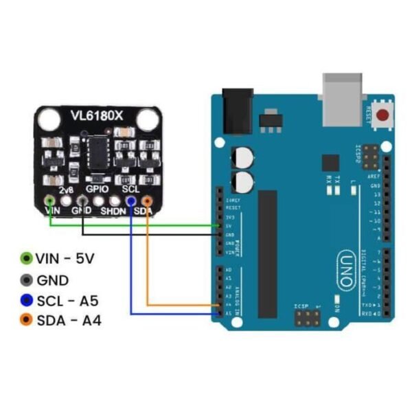 Modul Sensor Jarak Laser VL6180X LIDAR TOF Range Distance Module - Gambar 2