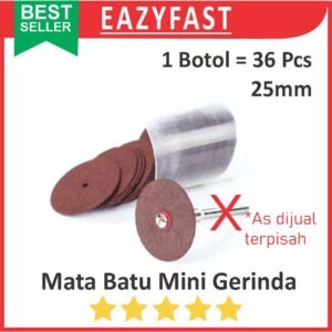 Mata Batu 25mm Pack Botol isi 36 Pcs Gerinda Grinda Mini Potong Grinder Wheel Cut Cutting Disc
