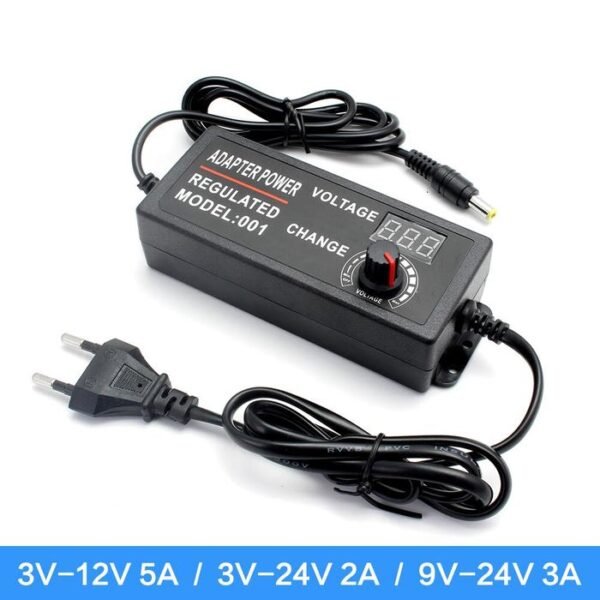 Adaptor DC Adjustable 1A 5.5mm 1 A Ampere PSU Power Supply Trafo - Gambar 3