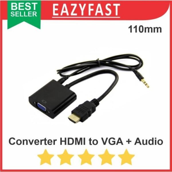Converter HDMI to VGA + Audio Kabel Adapter Raspberry Pi